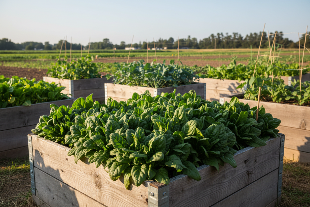 Bloomsdale Spinach Raised Bed