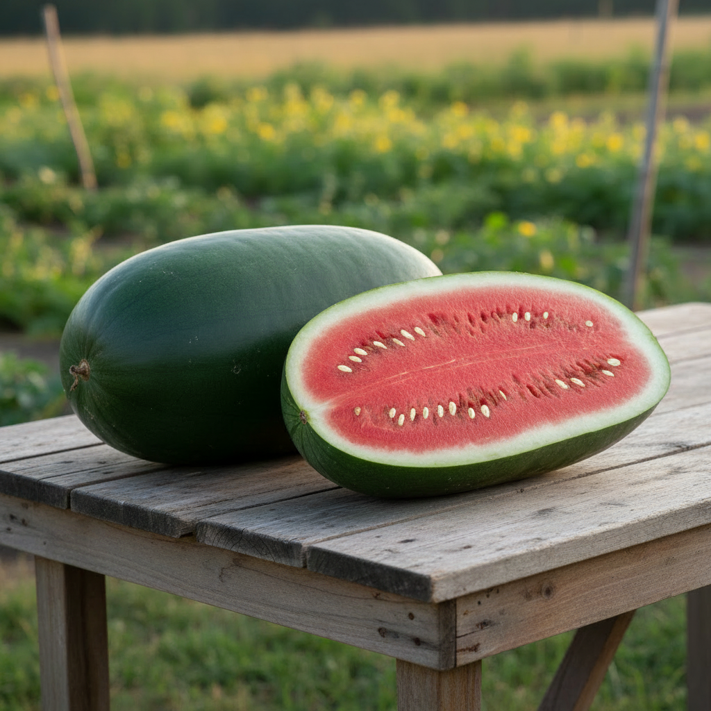 Bradford Watermelon Harvest Shot - Matched Size, White Seeds, Thick Rind