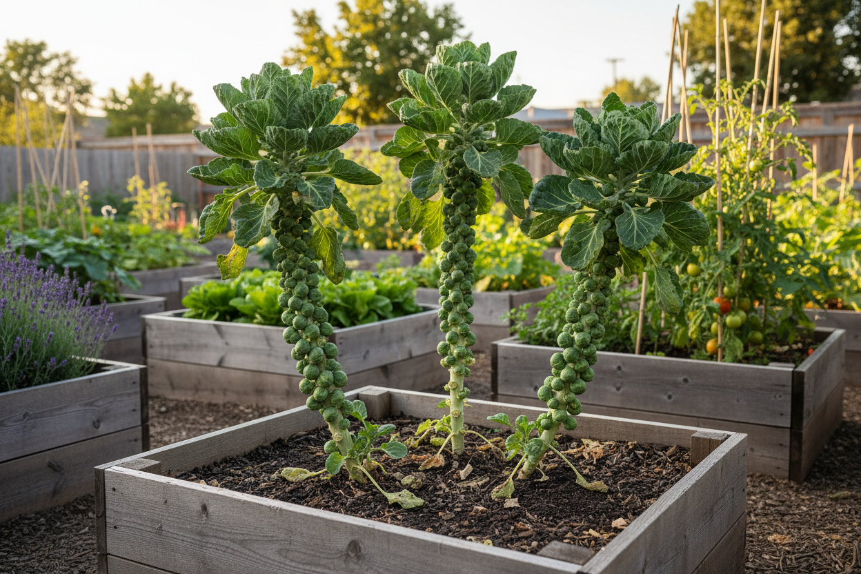Catskill Brussels Sprouts Raised Bed
