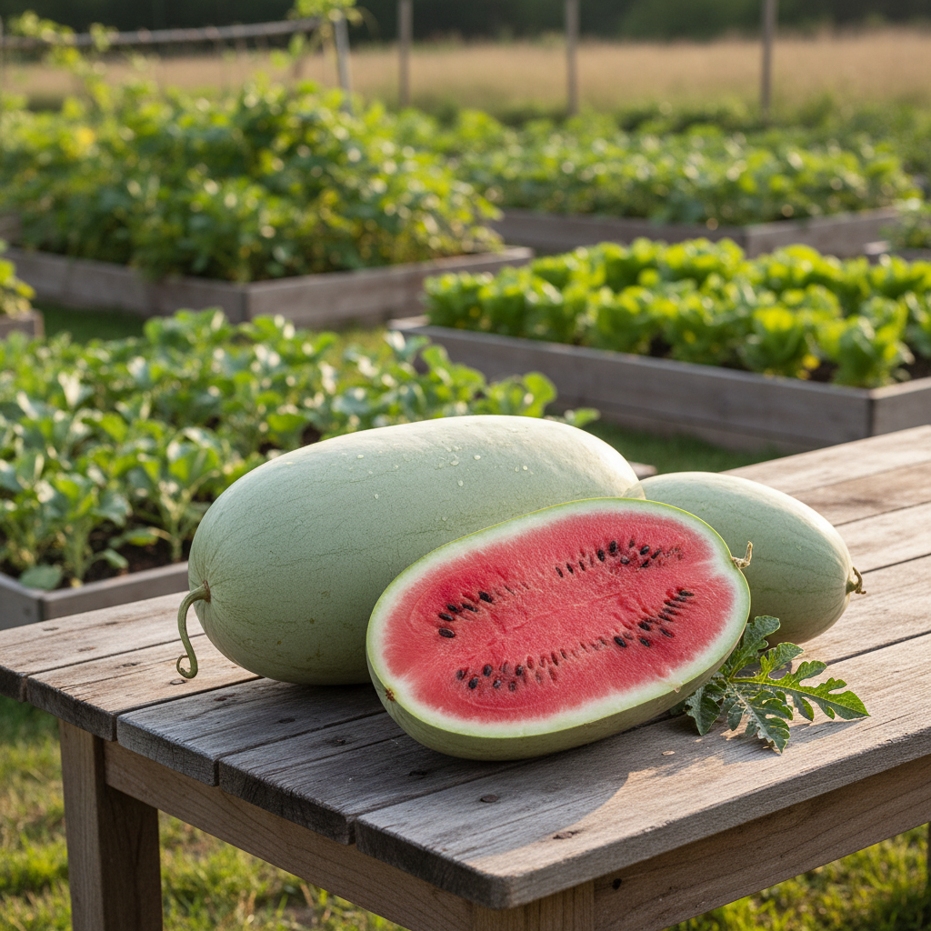 Charleston Grey Watermelon Harvest Shot