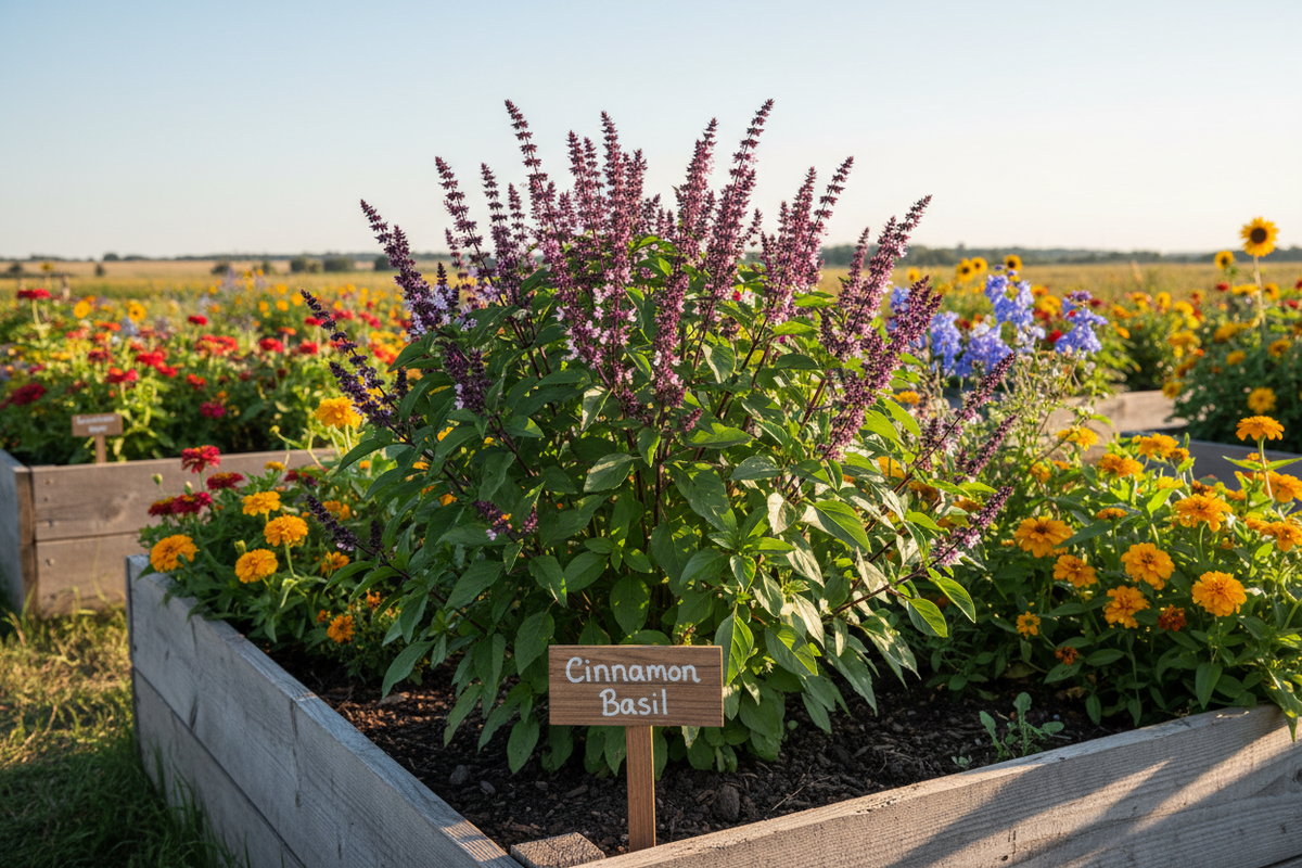 Cinnamon Basil name tag