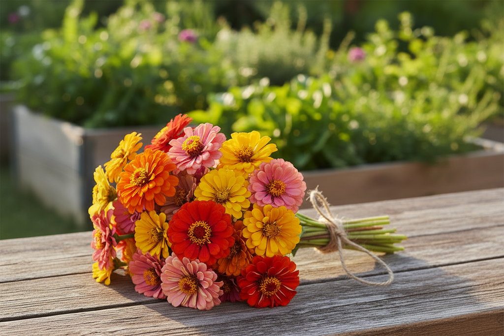 Cut and Come Again Zinnia Harvest Bundle