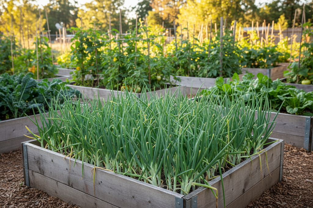 Evergreen White Bunching Onion — Raised Bed
