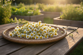 German Chamomile Harvest Basket