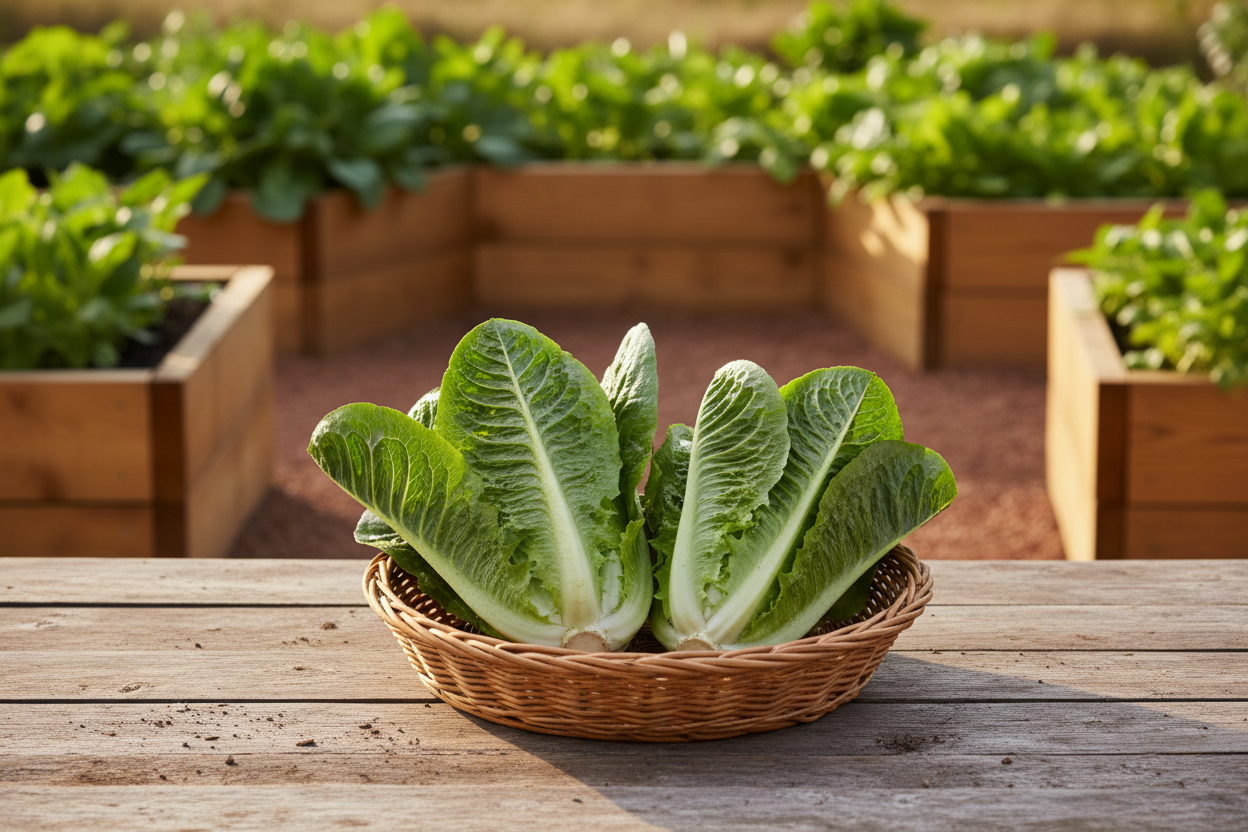 Giant Caesar Lettuce Harvest Basket