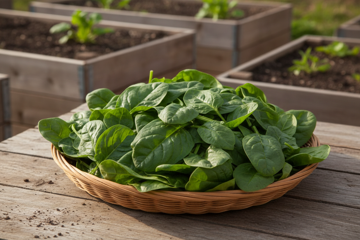 Giant Nobel Spinach Harvest Basket