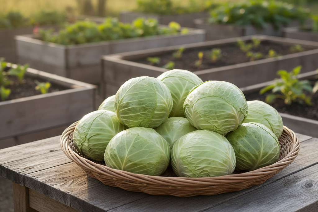 Golden Acre Cabbage Harvest Basket
