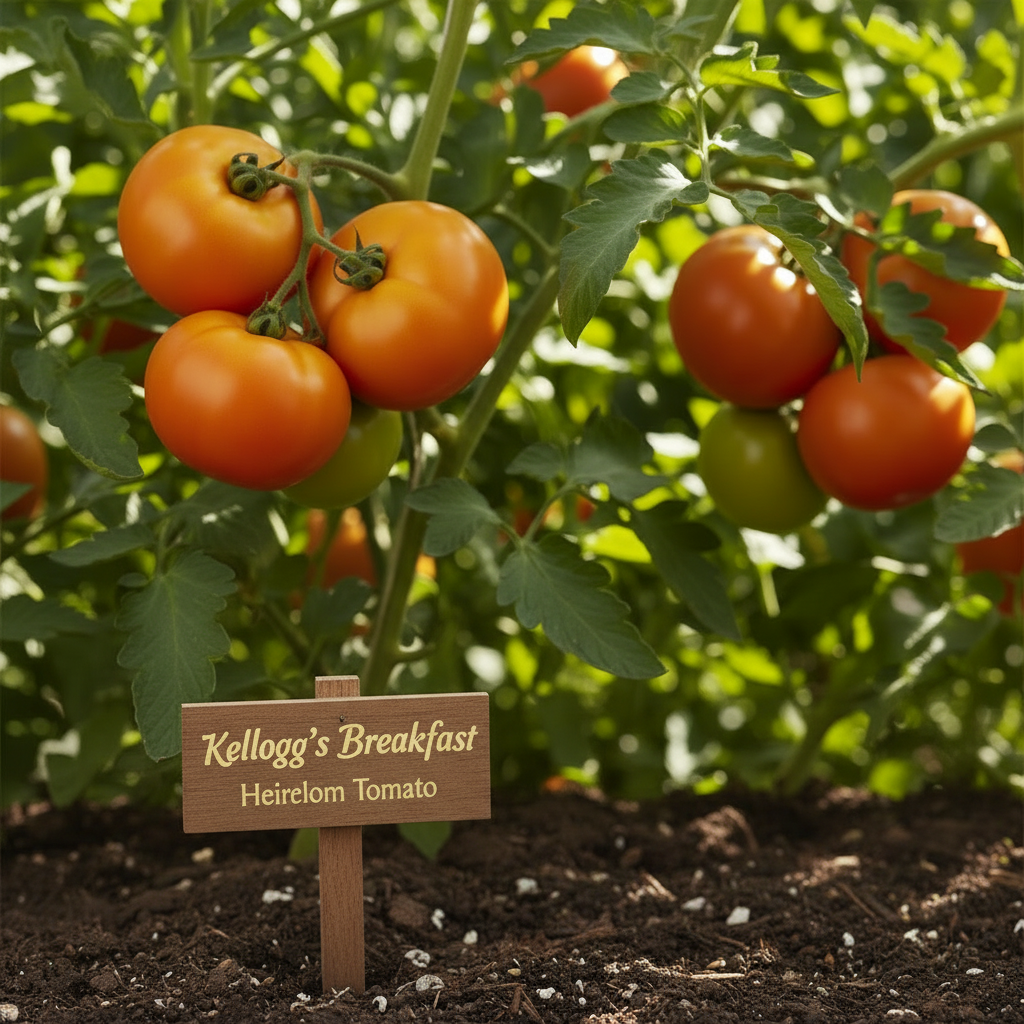 Golden Orange Kellogg's Breakfast Tomato Seeds - Natural