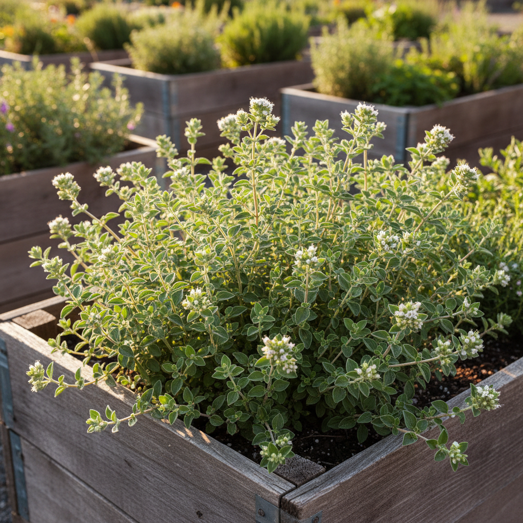Greek Oregano Raised Bed