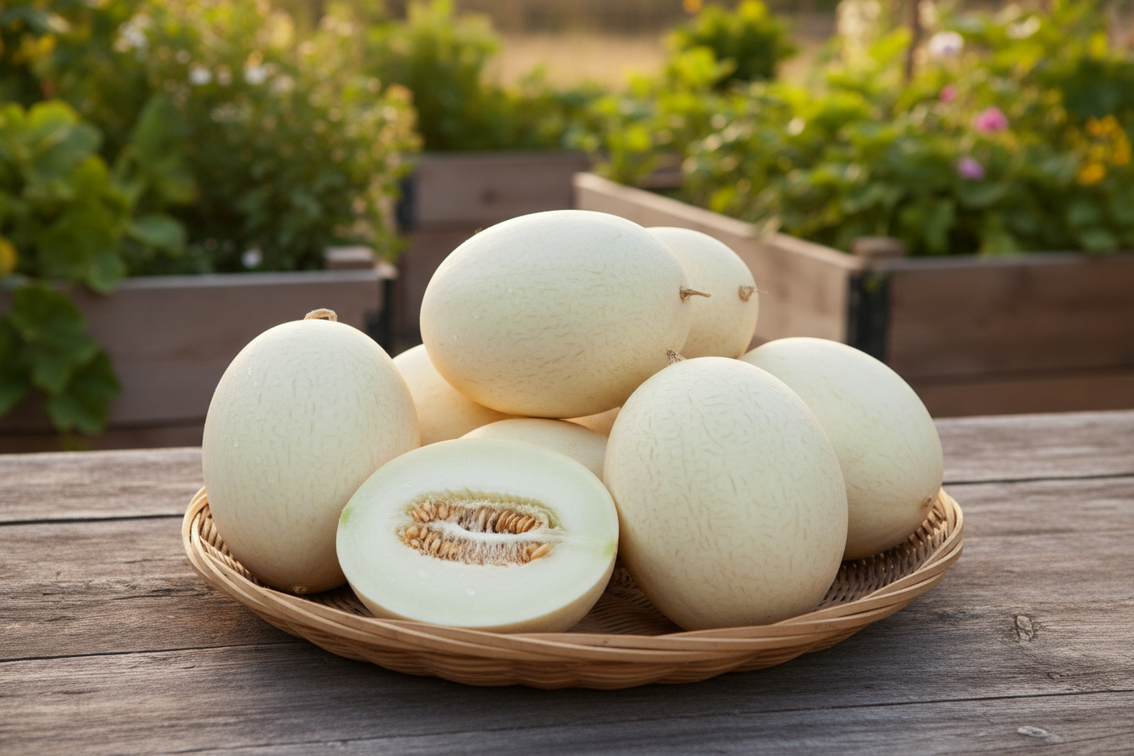 Green Flesh Honeydew Harvest Basket