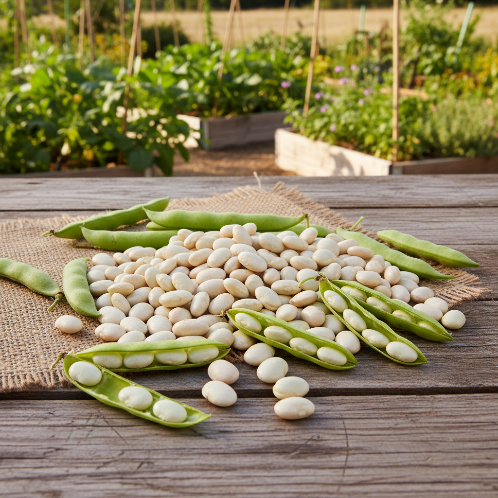 Henderson's Baby Lima Bean Harvest Shot