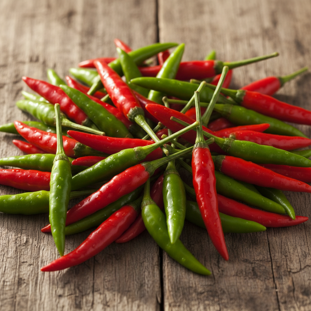 Hot Thai Pepper harvested