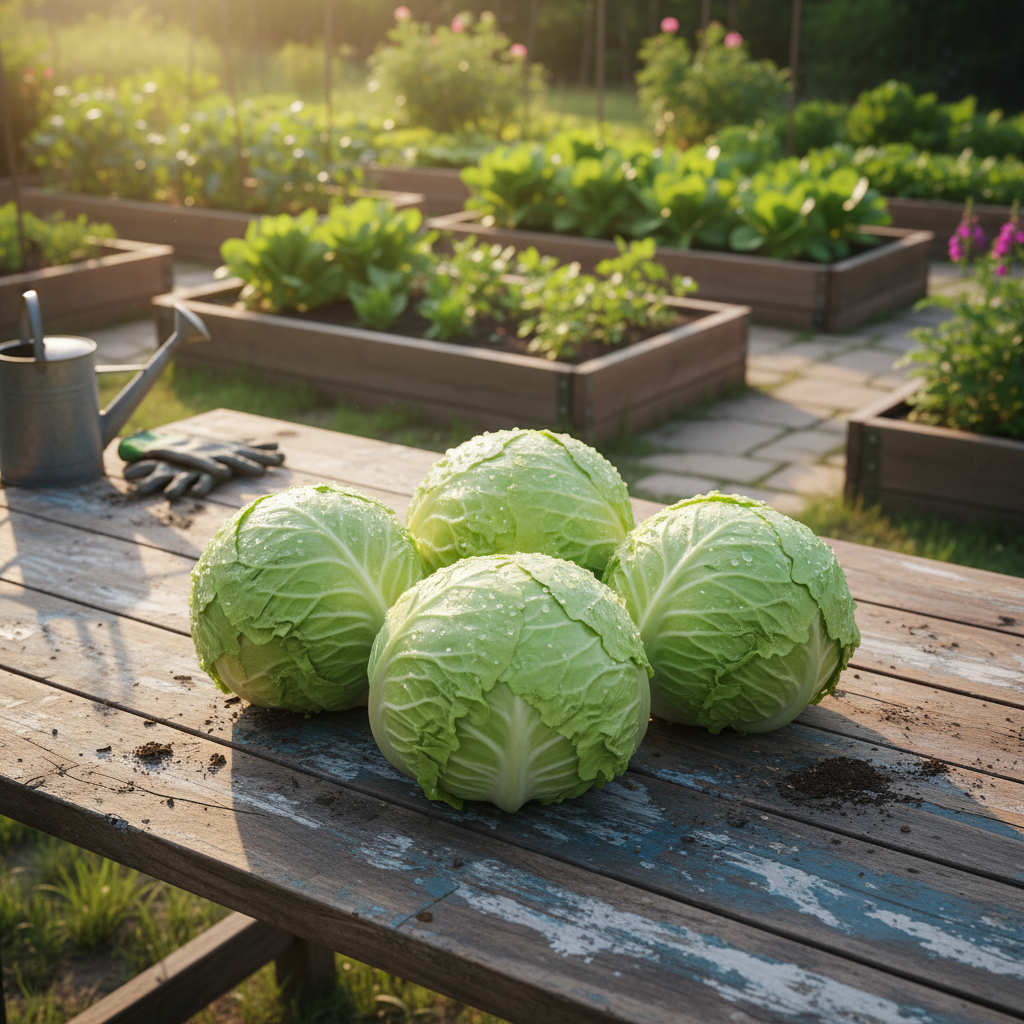 Iceberg Lettuce Harvest Shot