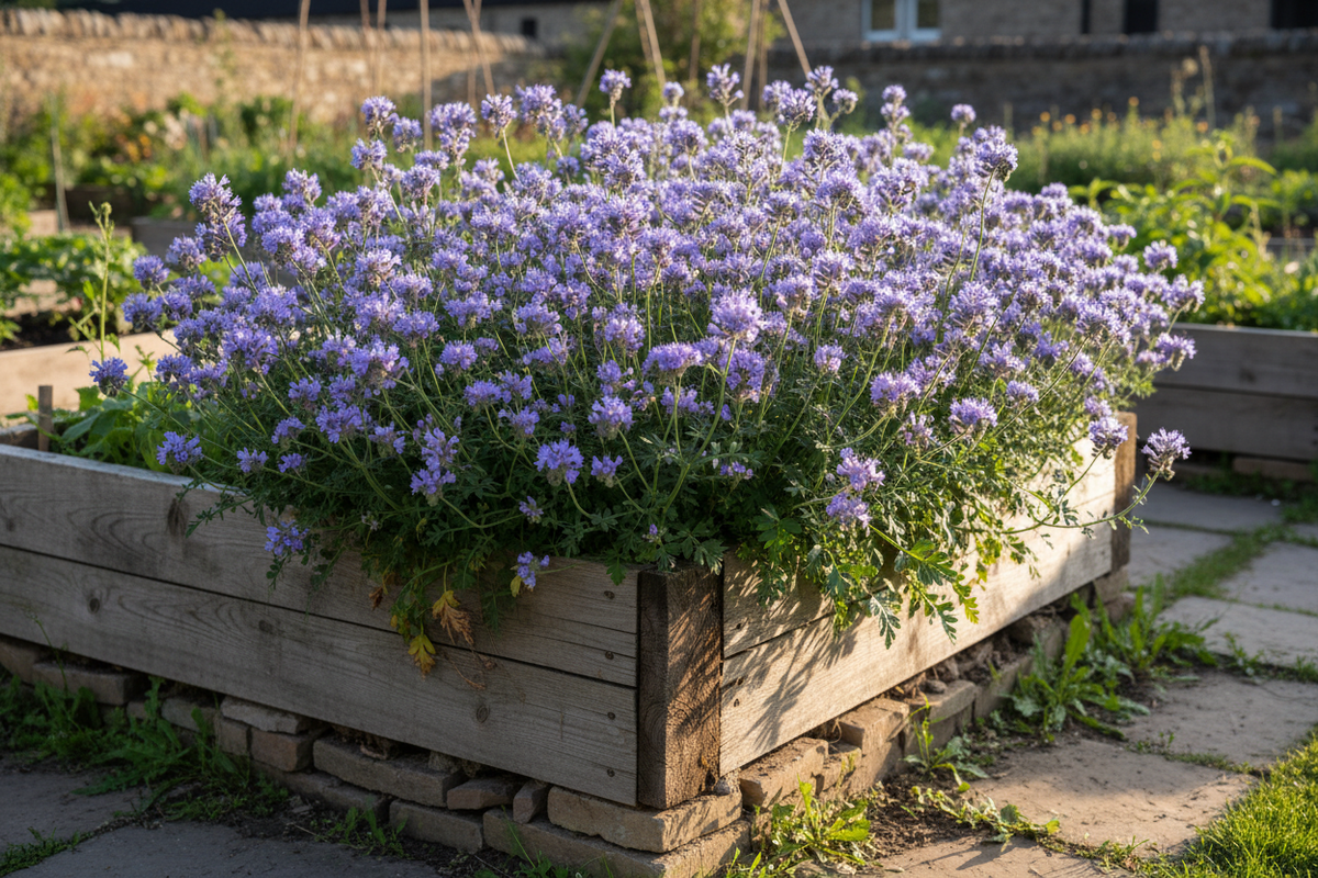 Lacy Phacelia growing shot
