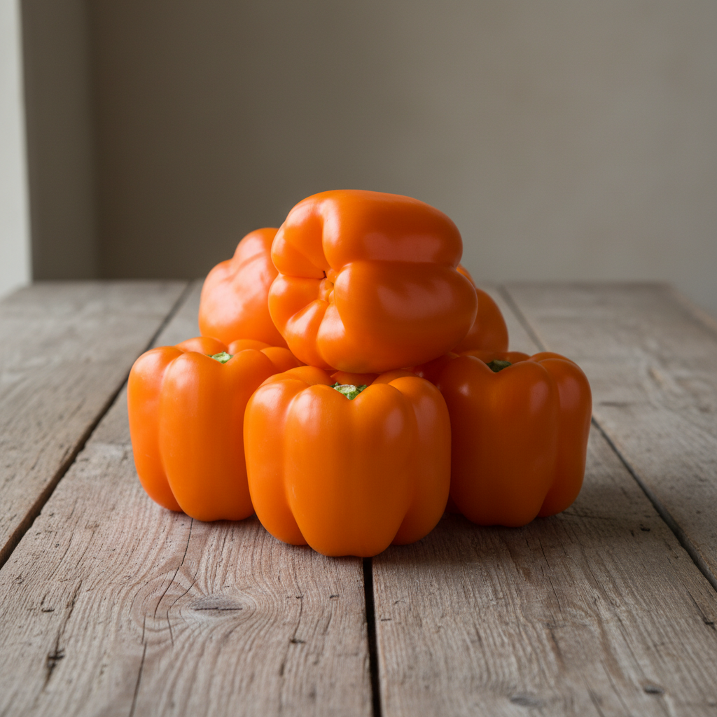 Large Orange Bell Pepper Heirloom Seeds