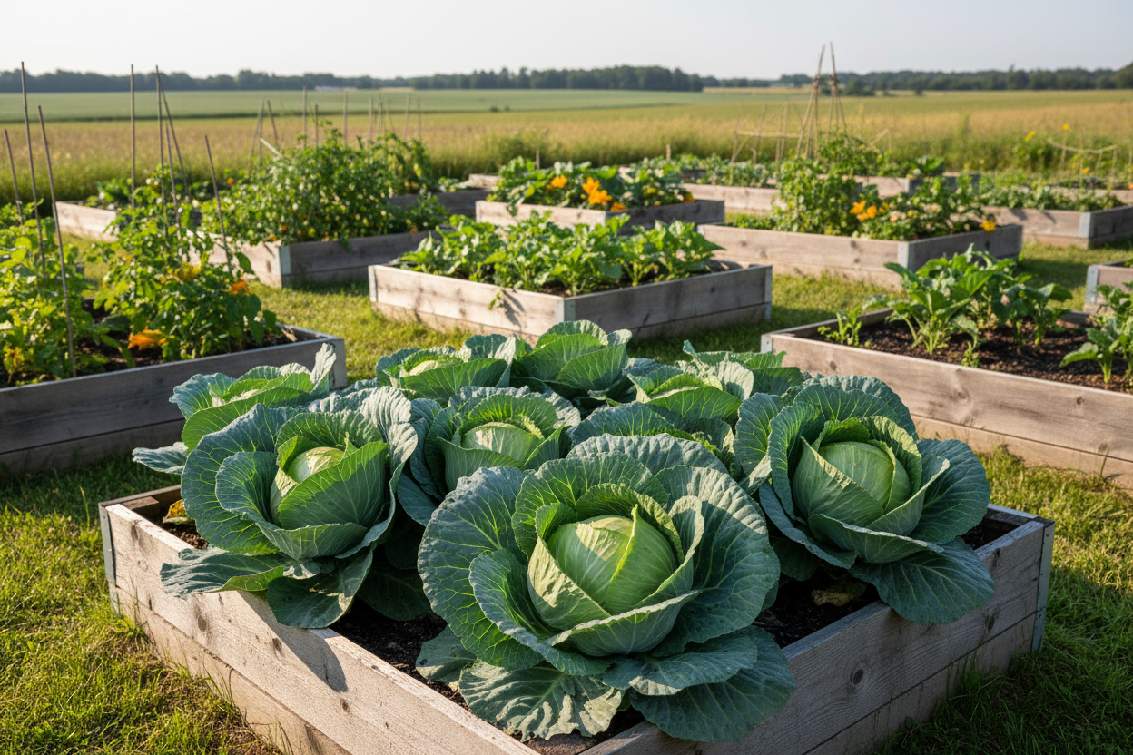 Late Flat Dutch Cabbage — Raised Bed