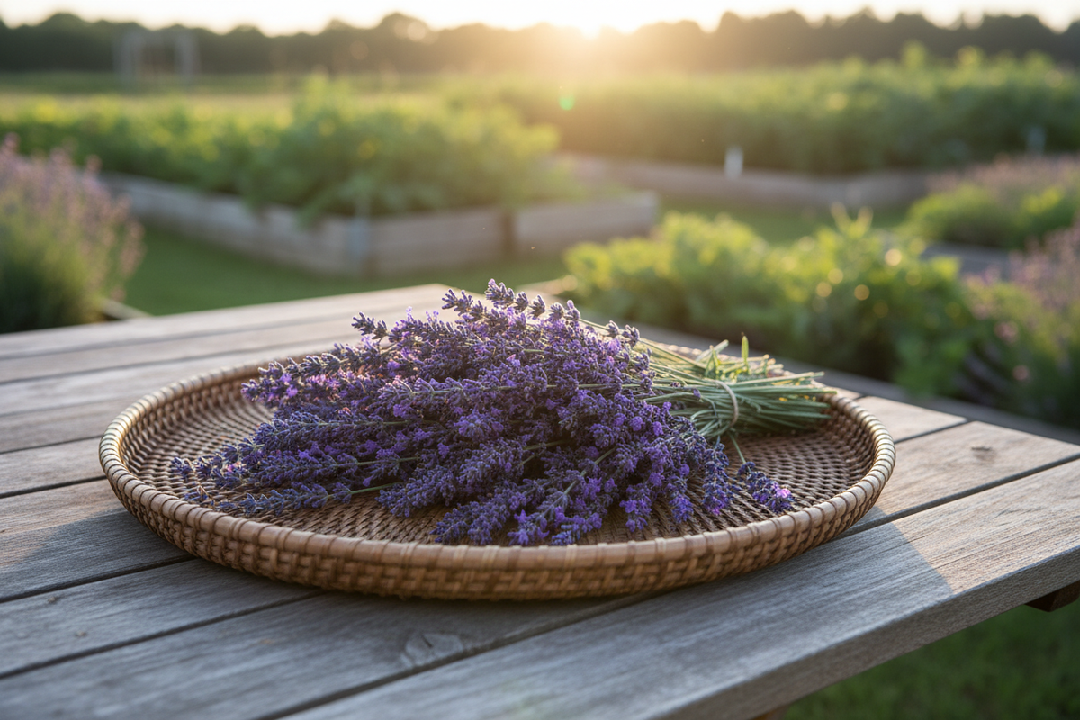 Lavender Munstead Harvest Basket