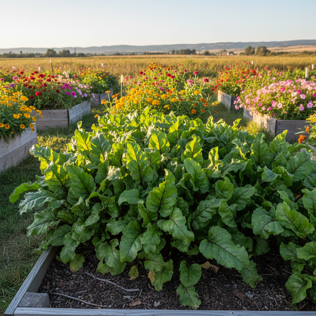 Lutz Greenleaf Beet Growing Shot - Greens Only