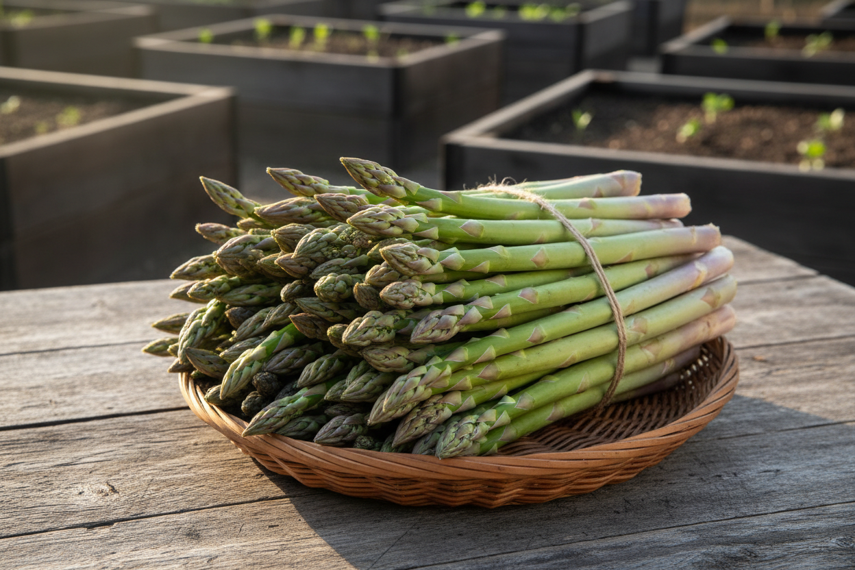 Mary Washington Asparagus Harvest Basket