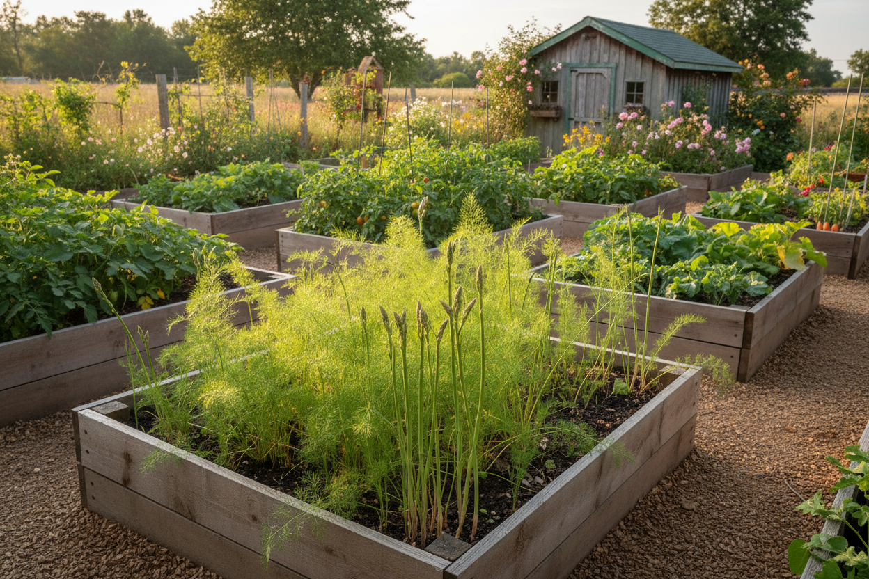 Mary Washington Asparagus Raised Bed