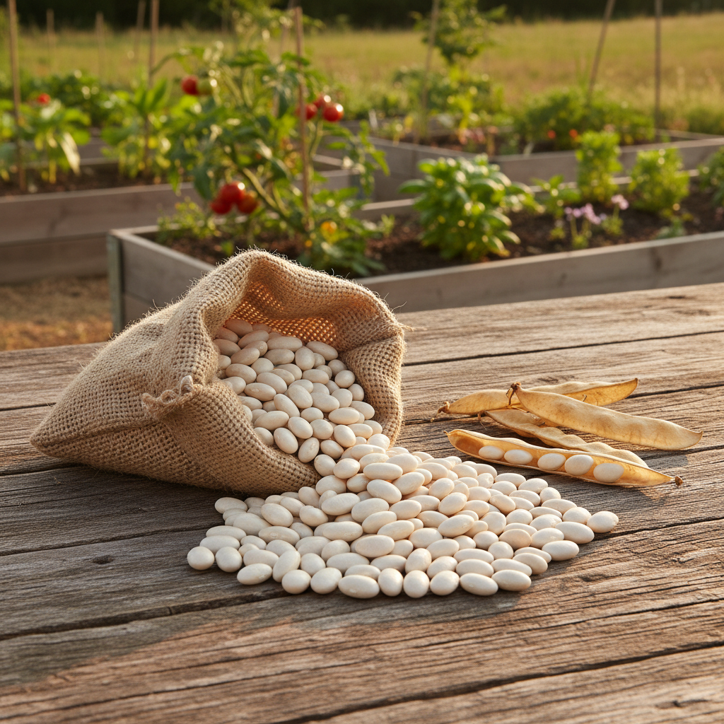 Navy Bean Harvest Shot