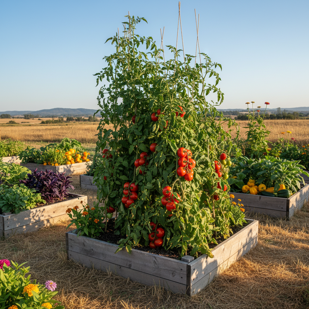 Rutgers Tomato Growing Shot