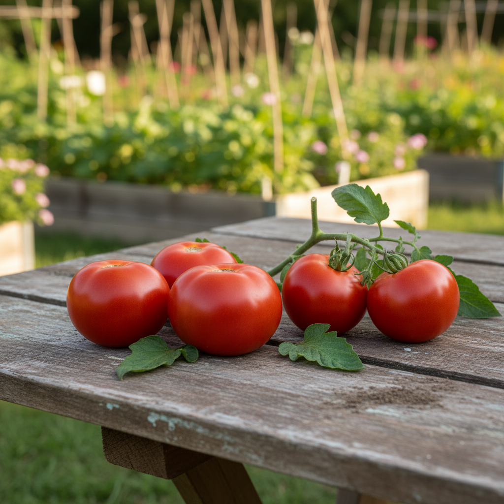Rutgers Tomato Harvest Shot