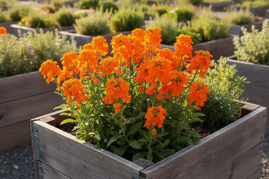 Siberian Wallflower Raised Bed