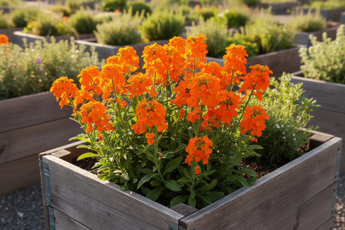 Siberian Wallflower Raised Bed