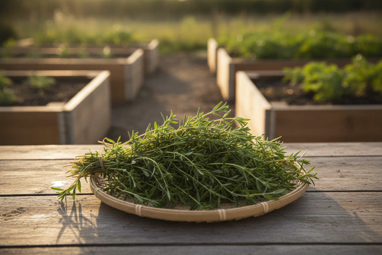 Summer Savory Harvest Basket