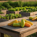 Sweet Cubanelle raised bed