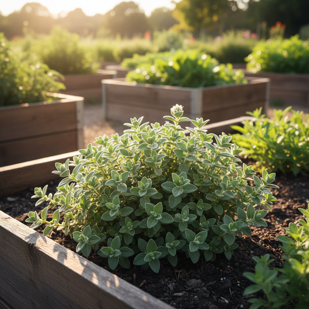 Sweet Marjoram Raised Bed
