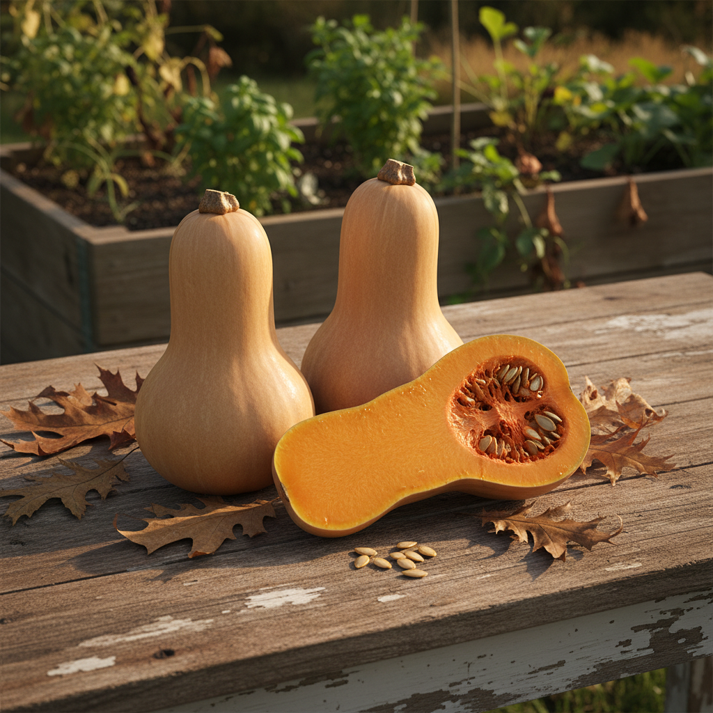 Waltham Butternut Squash Harvest Shot